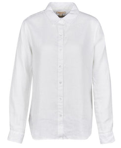 Camicia estiva "Marine" in lino bianca