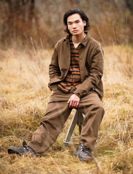 CARDIGAN LANACOTTA RIGATO