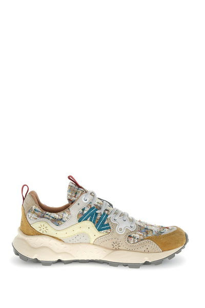YAMANO 3 WOMAN SUEDE/WOOLEN KNITTING CAMEL-BEIGE-PANNA