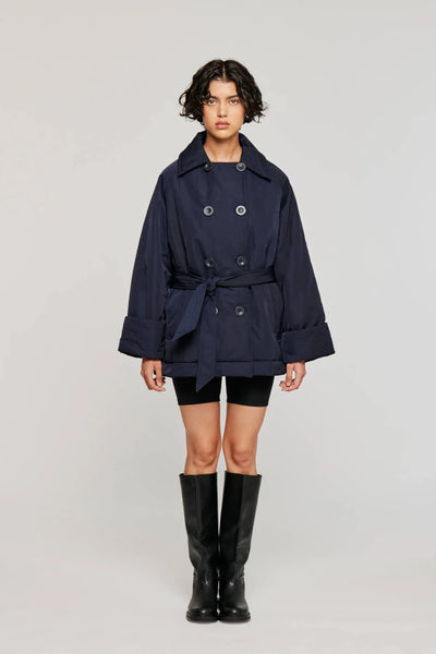 GIACCA IN NYLON  BLU NOTTE