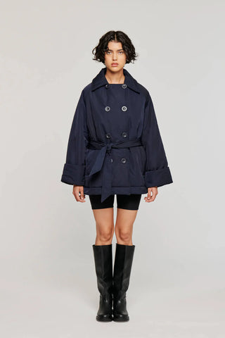 GIACCA IN NYLON  BLU NOTTE