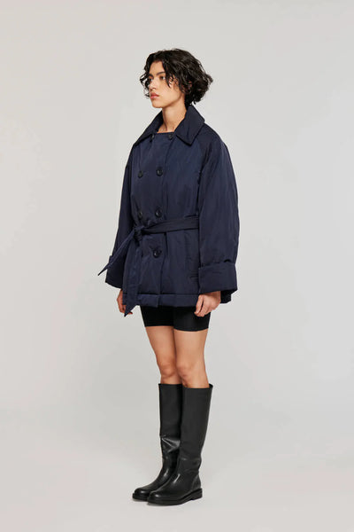 GIACCA IN NYLON  BLU NOTTE