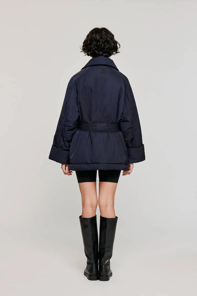 GIACCA IN NYLON  BLU NOTTE