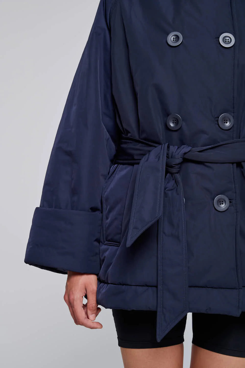 GIACCA IN NYLON  BLU NOTTE