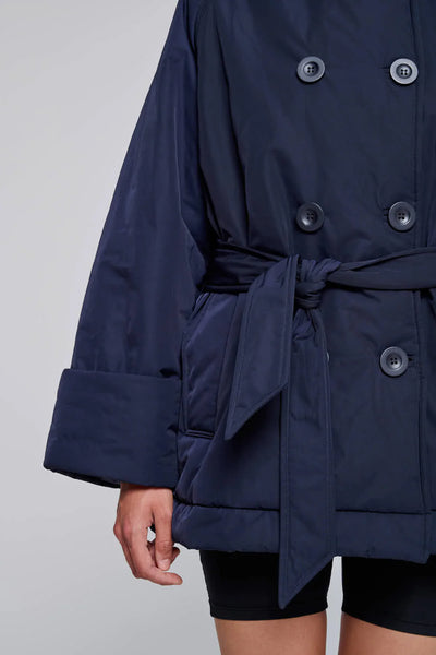 GIACCA IN NYLON  BLU NOTTE