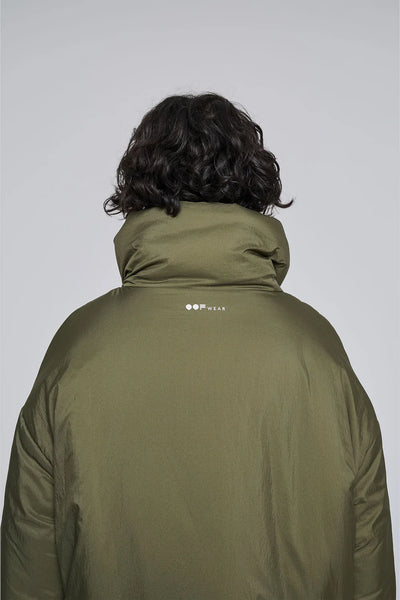 GIACCA IN NYLON VERDE MILITARE