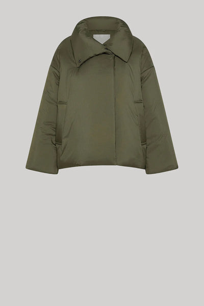 GIACCA IN NYLON VERDE MILITARE