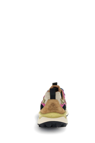 YAMANO 3 WOMAN SUEDE/NYLON/KNITTED FABRIC LEO LIGHT MUSTARD-GREY-CIPRIA