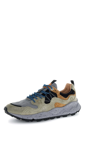 YAMANO 3 MAN SUEDE/NYLON DARK BEIGE-GREY-BLACK
