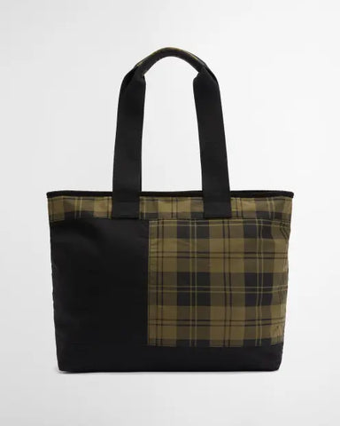 MYA TOTE BAG PATCHWORK BLACK/OLIVE