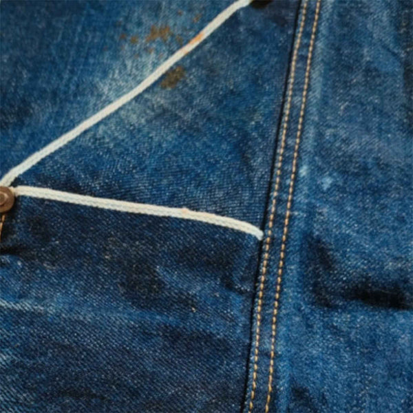 VINTAGE BLUE DENIM APRON – RUSTIC KITCHEN STYLE