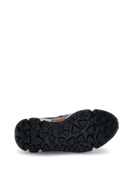 YAMANO 3 MAN SUEDE/NYLON NAVY-BLUE-BROWN