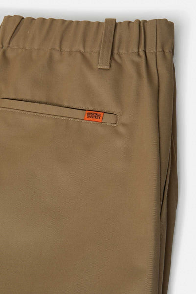 TWILL TUCK TAPERD BEIGE