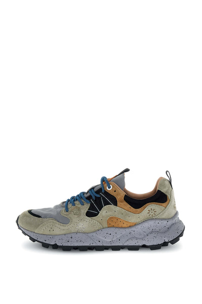 YAMANO 3 MAN SUEDE/NYLON DARK BEIGE-GREY-BLACK