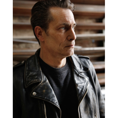 Men's Vintaged Fitted Motorcycle Jacket