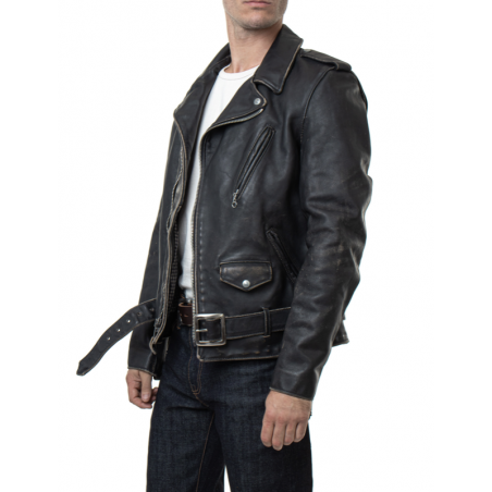 Men's Vintaged Fitted Motorcycle Jacket