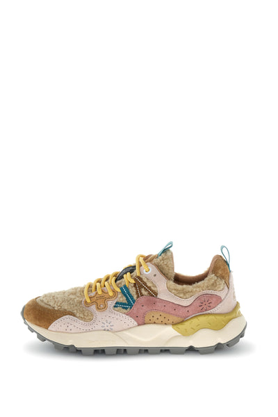 YAMANO 3 WOMAN SUEDE/TEDDY LIGHT BROWN-ROSE-BEIGE