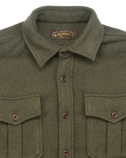 CHESAPEAKE'S GUIDE SHIRT ADIRONDACK MILITARY GREEN
