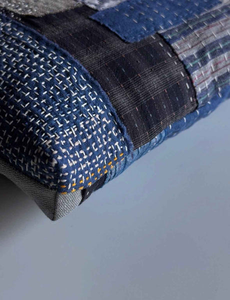 Sashiko/boro cushion cover