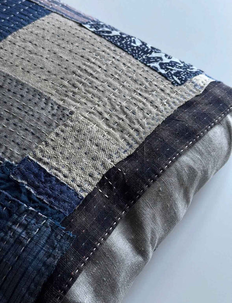 Sashiko/boro cushion cover