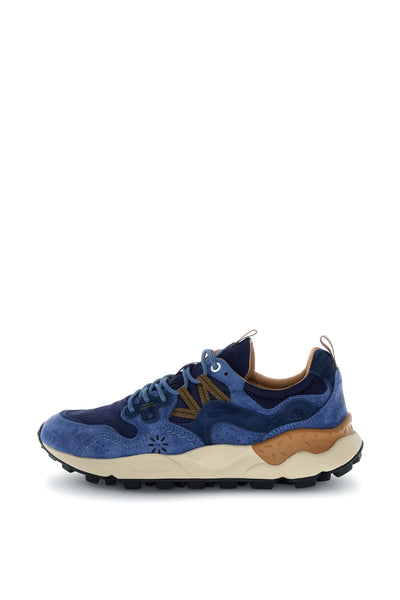 YAMANO 3 MAN SUEDE/NYLON NAVY-BLUE-BROWN
