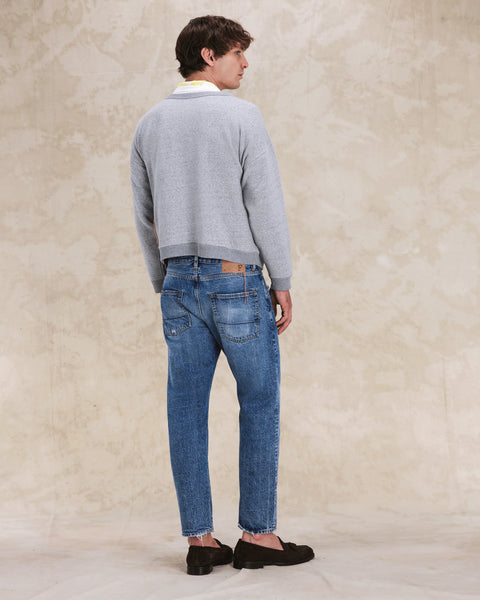 965 JOHN JAPAN DENIM CIMOSATO 5 TASCHE REGULAR FIT STONE WASH