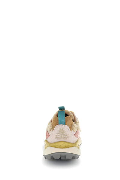 YAMANO 3 WOMAN SUEDE/TEDDY LIGHT BROWN-ROSE-BEIGE