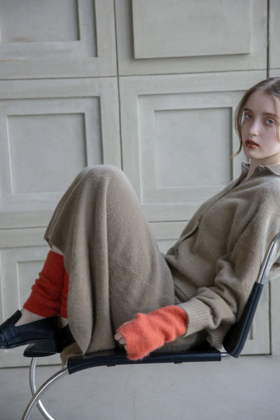 Giacca in volpe e cashmere