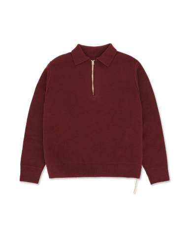 YALE MAGLIA IN LANA CON COLLETTO E ZIP