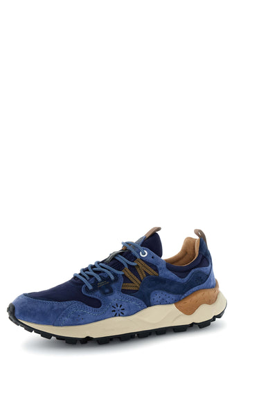 YAMANO 3 MAN SUEDE/NYLON NAVY-BLUE-BROWN