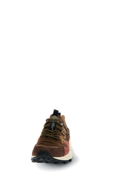 YAMANO 3 UNI SUEDE/PONY HAIR/NYLON BROWN-BORDEAUX