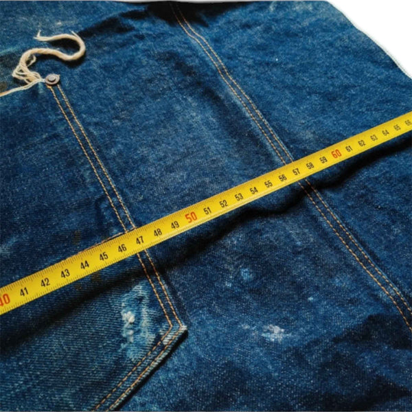 VINTAGE BLUE DENIM APRON – RUSTIC KITCHEN STYLE