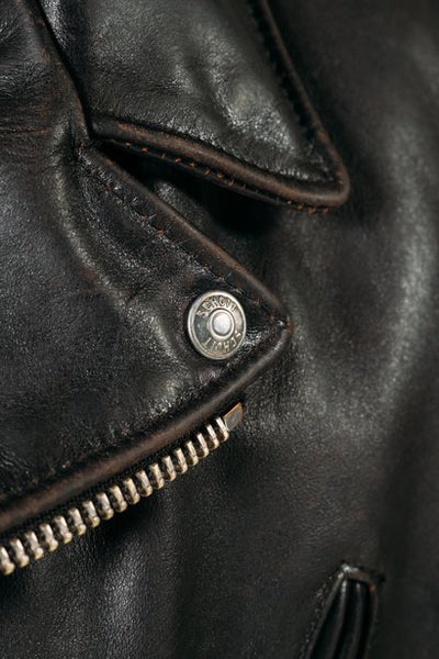 HAND VINTAGED COWHIDE PERFECTO JACKET