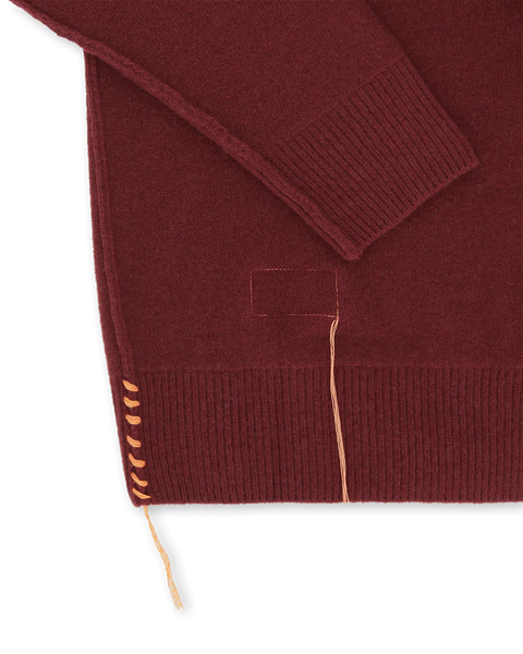 YALE MAGLIA IN LANA CON COLLETTO E ZIP