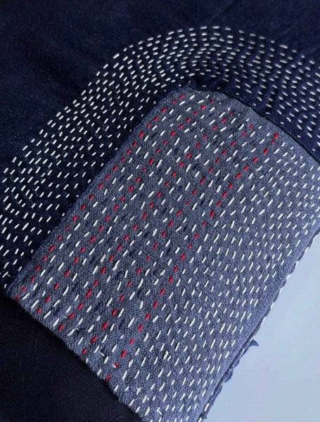Sashiko/boro cushion cover