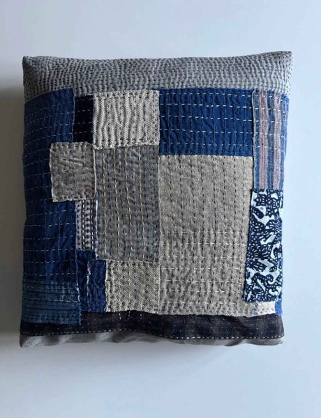 Sashiko/boro cushion cover