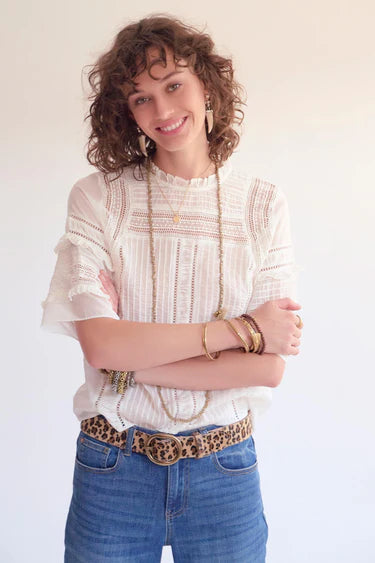 BLOUSE - CAROLINA-WHITE