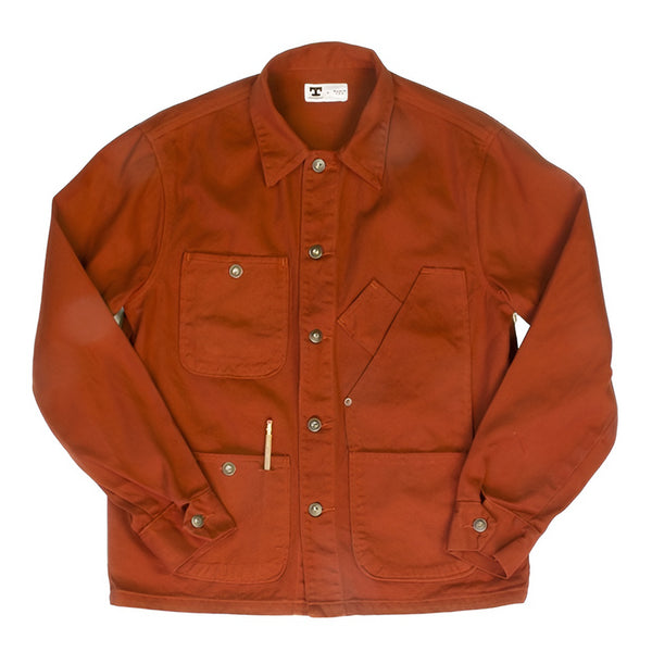 COVERALL JACKET Garment Dyed International Orange