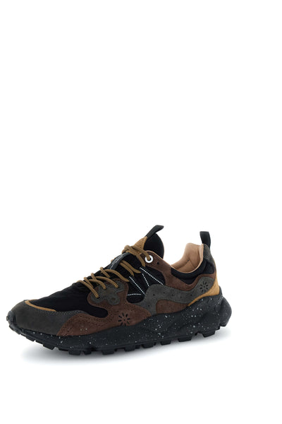 YAMANO 3 MAN SUEDE/NYLON DARK GREY-BLACK-DARK BROWN