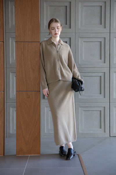 Giacca in volpe e cashmere