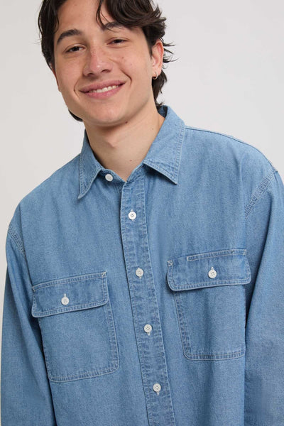 Camicia da lavoro in Chambray