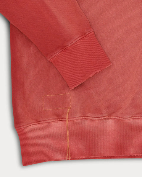Vintagehood Felpa in Jersey Felpato con Trattamento Vintage