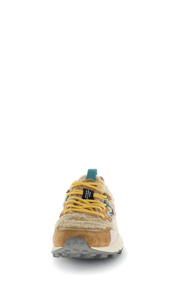 YAMANO 3 WOMAN SUEDE/TEDDY LIGHT BROWN-ROSE-BEIGE