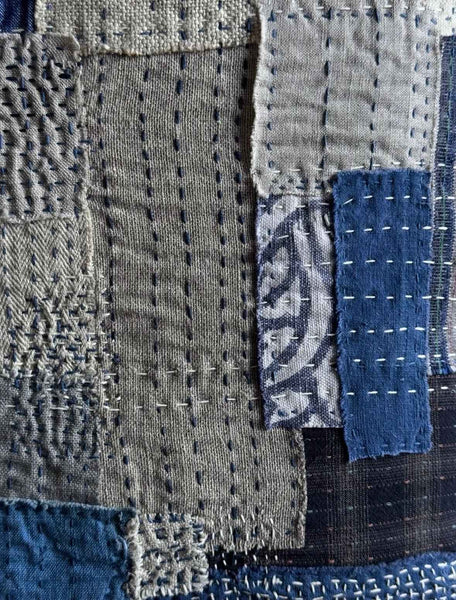 Sashiko/boro cushion cover