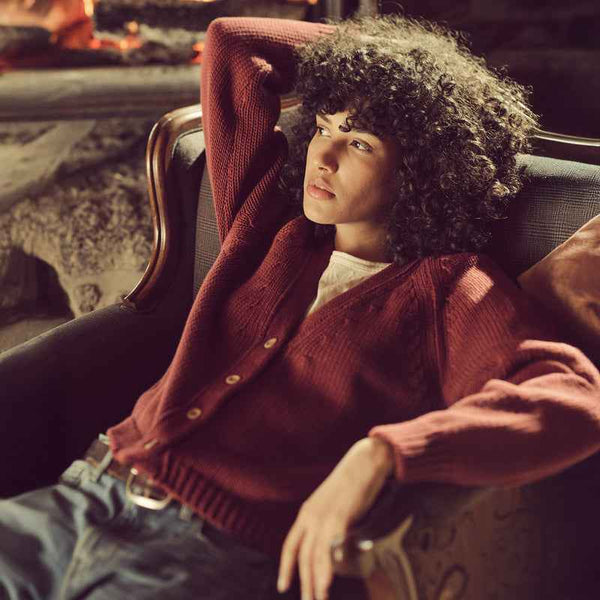 WOMEN'S RUSTIC COTTON CARDIGAN