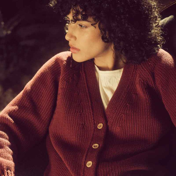WOMEN'S RUSTIC COTTON CARDIGAN