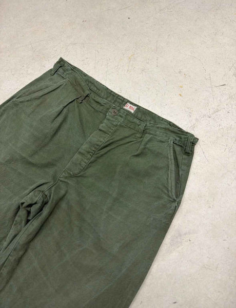 VINTAGE SWEDISH ARMY WORK PANTS W36