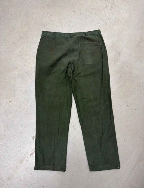 VINTAGE SWEDISH ARMY WORK PANTS W36