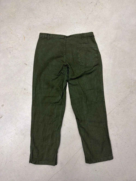 VINTAGE SWEDISH ARMY WORK PANTS W36