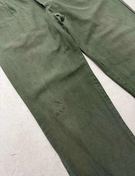 VINTAGE SWEDISH ARMY WORK PANTS W36